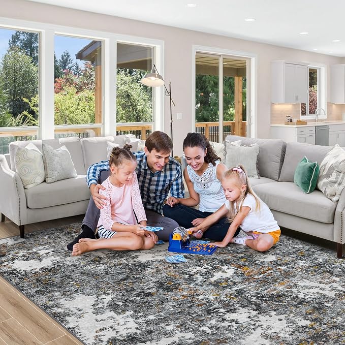 Area Rug Living Room Rugs: 5x7 Washable Rug - Image 9