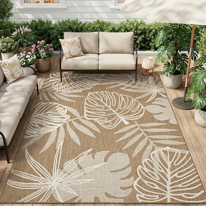 MontVoo-Outdoor Rug-Patio Rug 8x10 ft Polypropylene Indoor Outdoor Rugs Outdoor by MontVoo