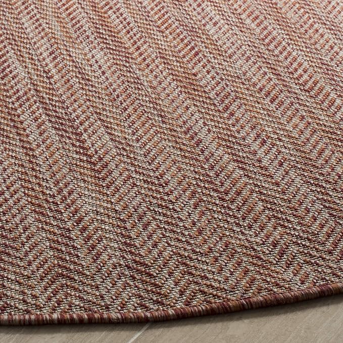 SAFAVIEH Outdoor Round Rug 5'3" - Image 5