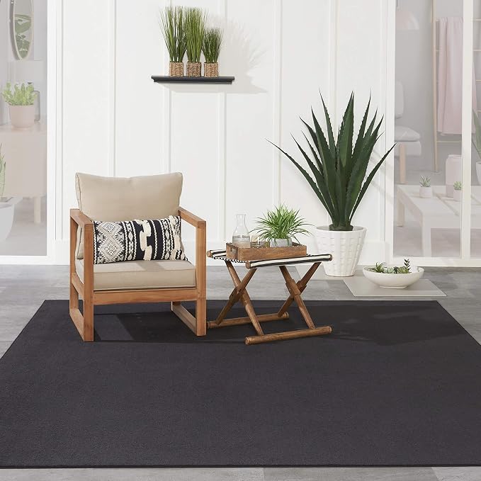 Nourison Home Nourison Essentials Black 8' x 10' Area Rug - Image 4