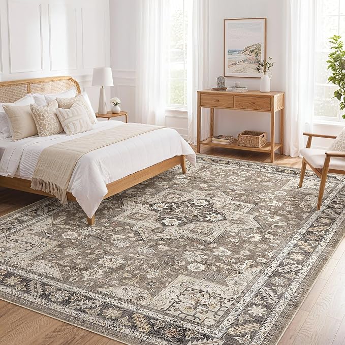Vintage Living Room Area Rug 7x10 - Image 8