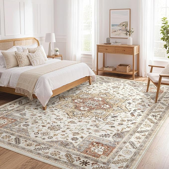 Vintage Living Room Area Rug 9X13 - Image 8