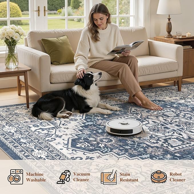 UERMEI 9x12 Area Rug for Living Room - Image 6