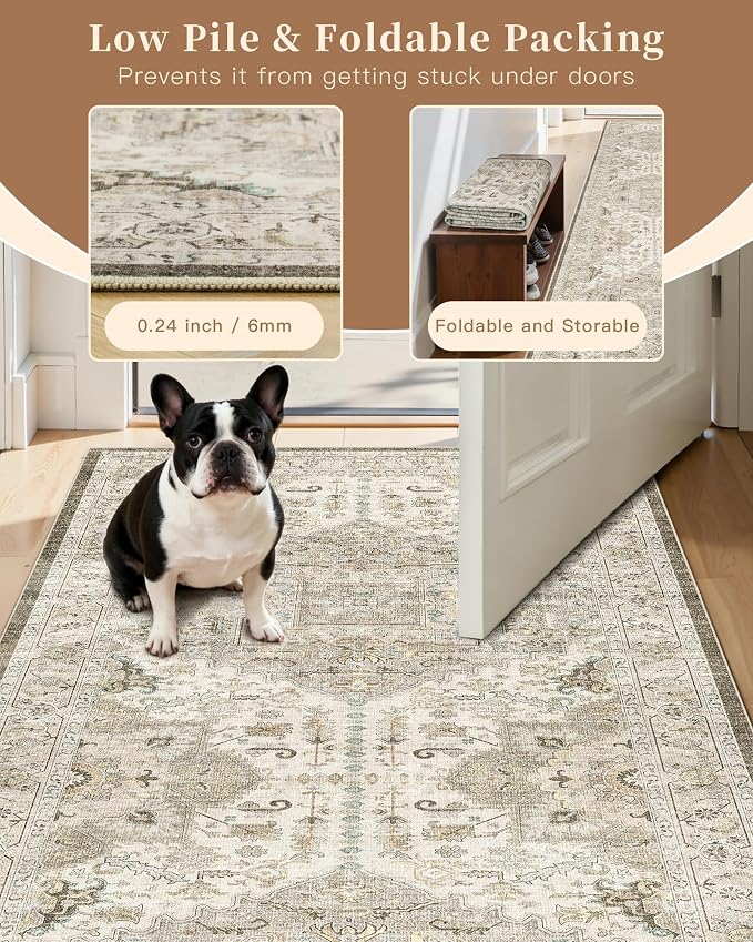 Madane Hallway Washable Runner Rug - Image 6