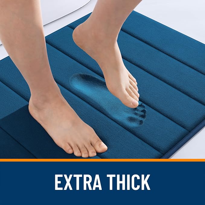 OLANLY Memory Foam Long Bathroom Rugs Runner 44x20, Super Soft Absorbent Bath - Image 6