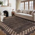 GarveeHome 10x13 Area Rug Large Living Room Scalloped Rug Non Slip Low Pile by GarveeHome
