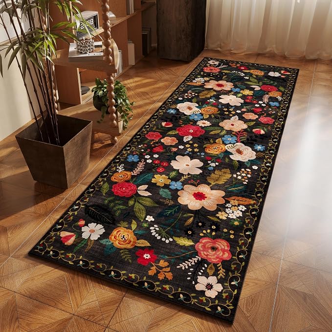 Rugcomf Runner Rug for Hallways Kitchen Rug Non Slip 2'x 6' Washable Runner Rugs - Image 5