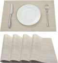 Table Placemats Dining Table Place Mats Set of 4 Heat Resistant Insulation by Yiaizhuo