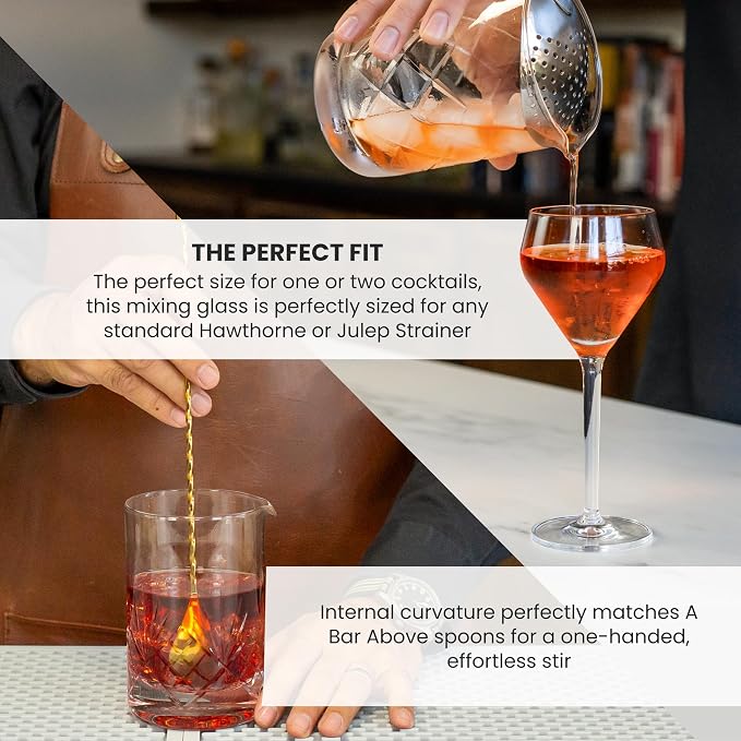 A Bar Above Cocktail Mixing Glass, Botanica Style Stirring Pitcher, 18 Oz - Image 4