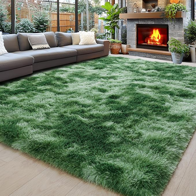 8x10 Area Rugs for Living Room, Ultra Soft Fluffy Large Shaggy Rug Carpet for by Awaytail