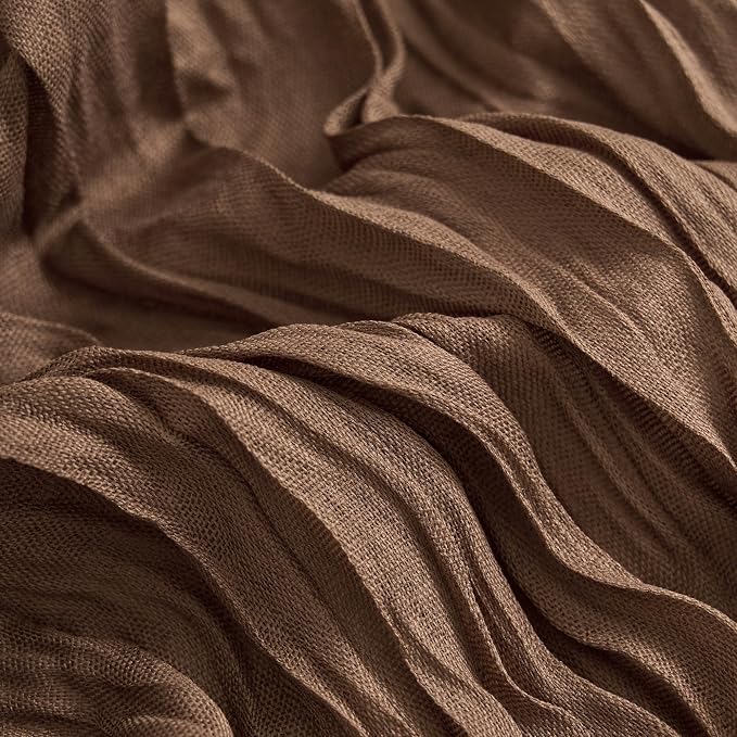 Asee'm Cheesecloth Table Runner 120 Inches Long Brown Boho Gauze Cheese Cloth - Image 5