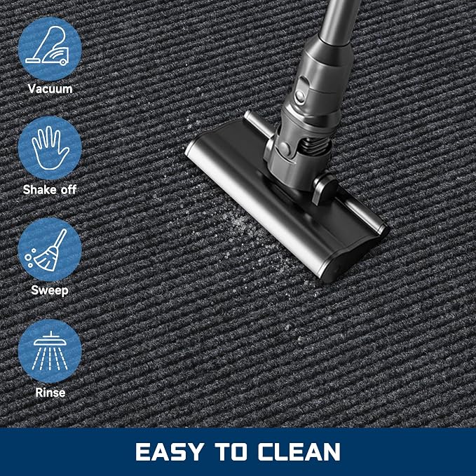 BesWin Indoor Outdoor Mat, Heavy Duty Commercial Floor Mat, Non Slip Rubber - Image 3