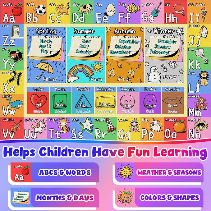 ABC Kids Playroom Rug 4x6 - Image 2