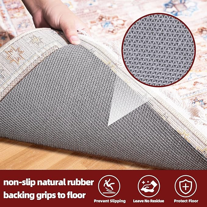 BAGAIL Felt and Natural Rubber Backing Rug Pads 1/8” Thick, 2 x 3 Ft Non Slip - Image 4