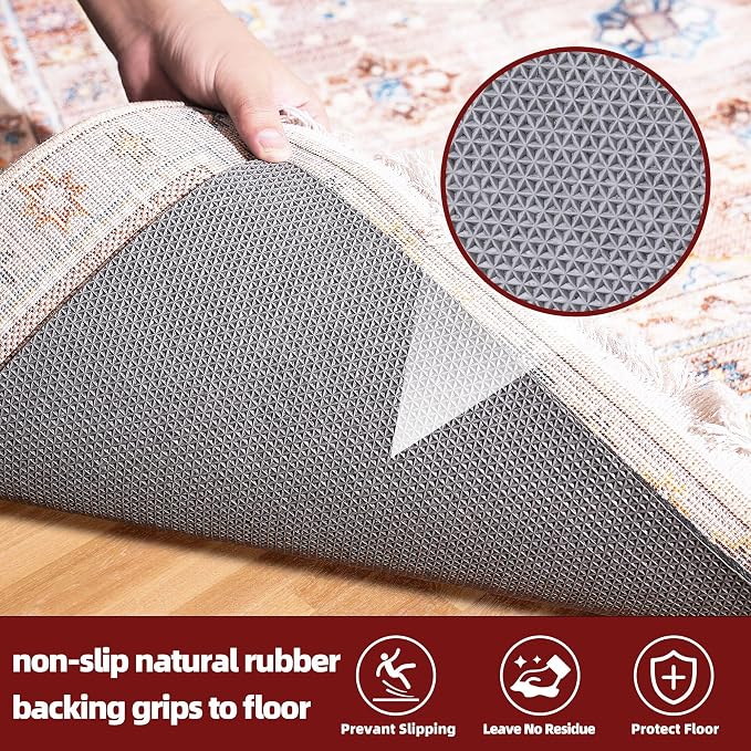 BAGAIL Felt and Natural Rubber Backing Rug Pads 1/8” Thick, 2 x 6 Ft Non Slip - Image 4