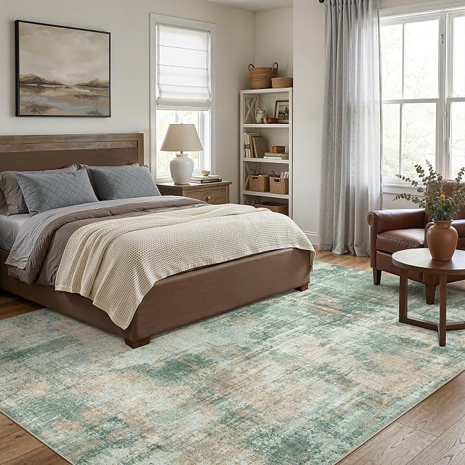 DMOYEST 10x14 Area Rug for Living Room, Washable & Non Slip Large Indoor Carpet - Image 2