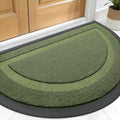 OLANLY Half Circle Door Mat Indoor Outdoor Entrance Welcome, Waterproof by OLANLY
