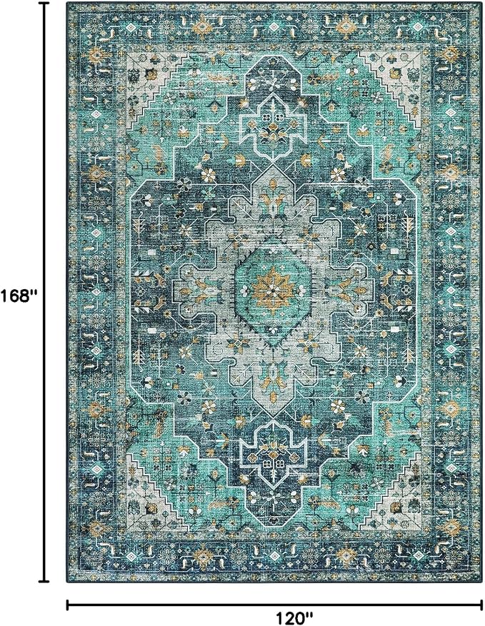 Moynesa Ultra-Thin Washable 10x14 Area Rugs - Image 2