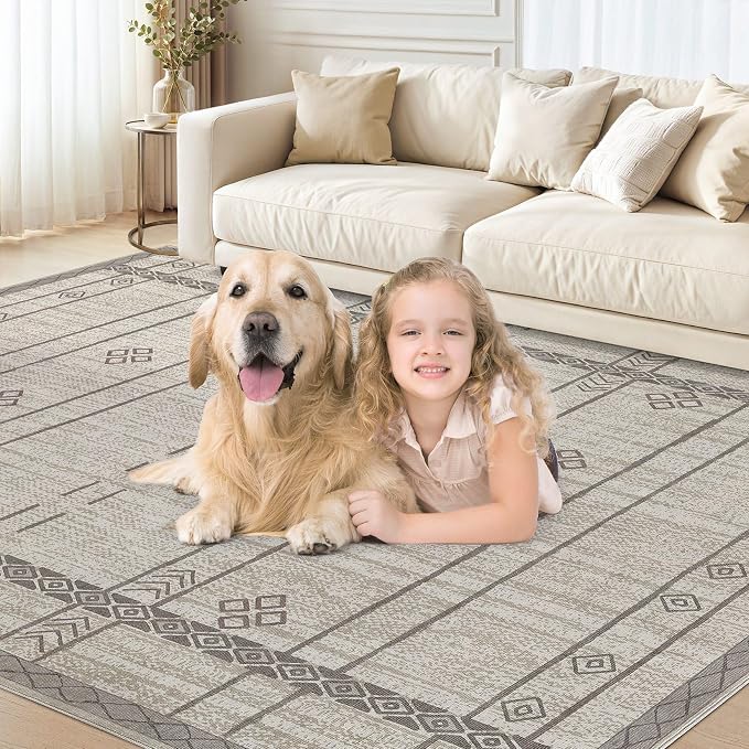 cotiled 6x9 Area Rugs Living Room Rug: Washable Boho Rugs - Image 5