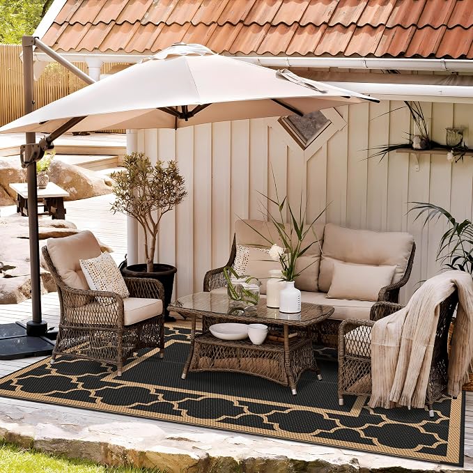 GENIMO 6' x 9' Outdoor Rug Waterproof - Image 3