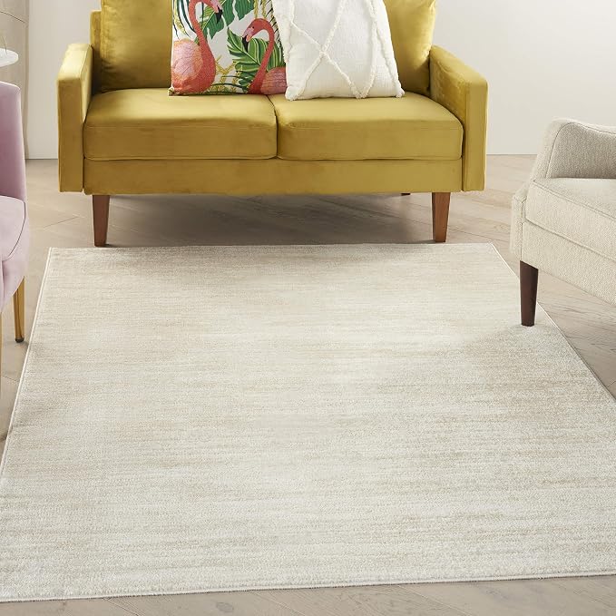 Nourison Home Nourison Essentials Ivory Beige 5' x 8' Area Rug by NourisonHome