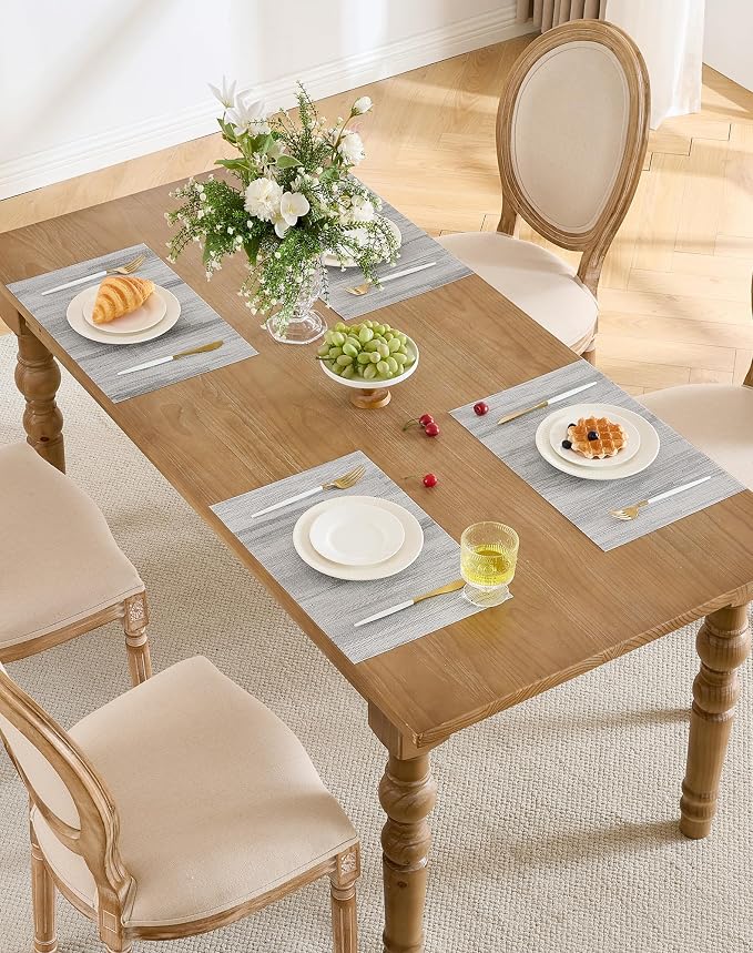 Leetaltree Lightsteel Black Placemats Set of 4 - Image 8
