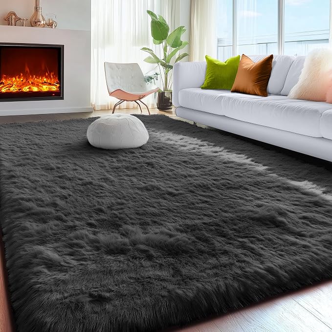 PAGISOFE Fluffy Shaggy Area Rug - Image 9