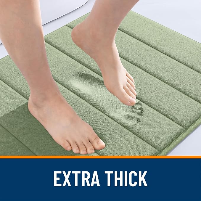OLANLY Memory Foam Long Bathroom Rugs Runner 47x20, Super Soft Absorbent Bath - Image 6