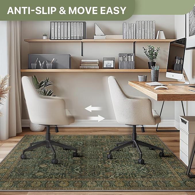 48"x60" Office Chair Mat for Hardwood Tile Floor, Under Desk Carpet Protector - Image 4