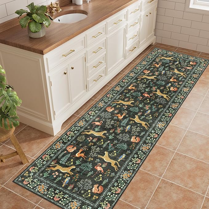 DUKINO 2x6 Rug for Hallway, Washable Kitchen Runner Rug - Image 3