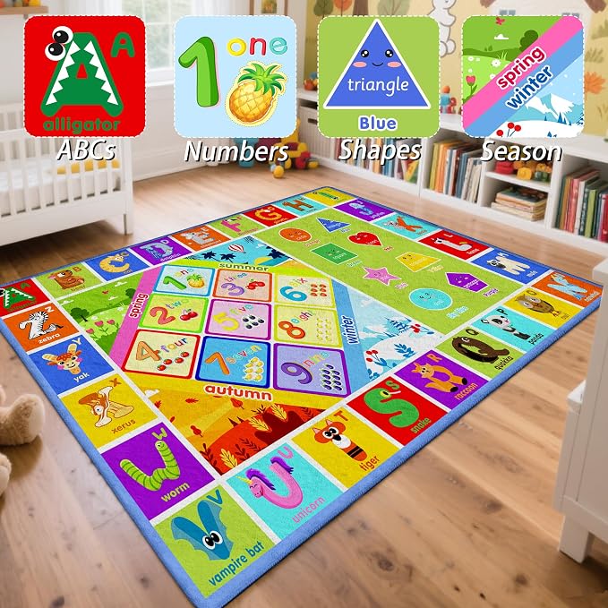 3x5 Small Kids Classroom & Playroom Rug - Image 2