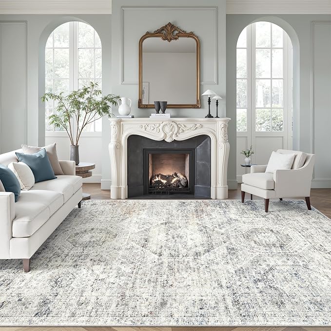 Soalmost Washable Area Rug 8x12, Large Soft Rugs by Soalmost