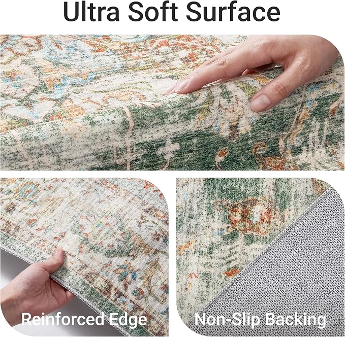 befbee Washable Rug 8x10 Area Rugs - Image 3