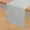 Solino Home 100% Pure Linen Table Runner Chambray Grey, Athena 14 x 72 in | by SolinoHome