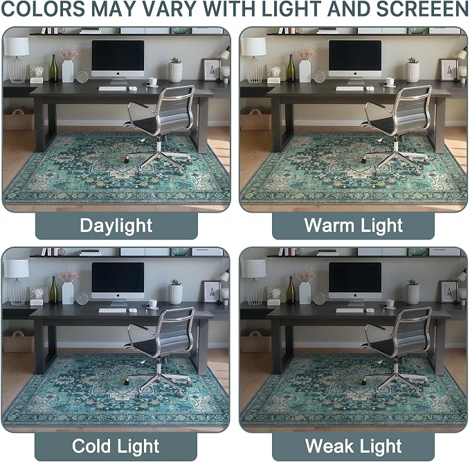 48"x60" Office Chair Mat for Hardwood Tile Floor, Under Desk Carpet Protector - Image 6