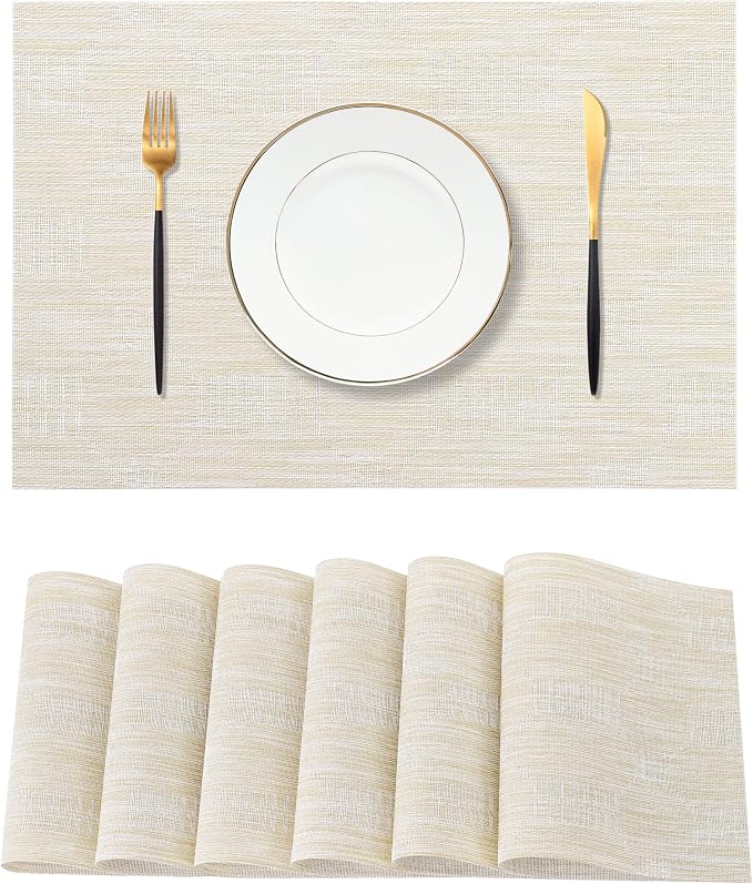 Leetaltree Wheat Placemats Set of 6 by Leetaltree-ArtatEveryTable