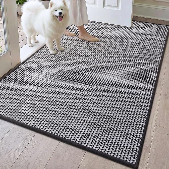 DEXI Ultra Thin Door Mat Indoor Entrance 36x56, Non Slip Rubber Backed Entryway by DEXI
