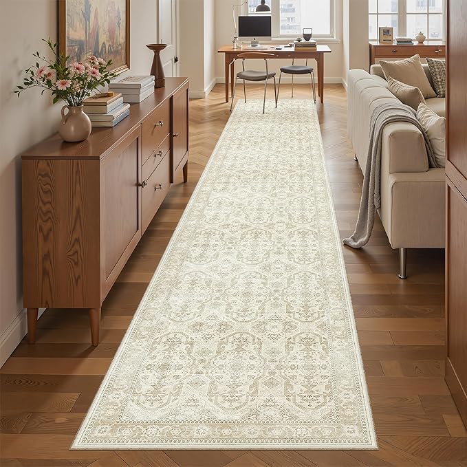 Soalmost Runner Rug 2x12 Washable Non-Slip Hallway Runner Rugs by Soalmost