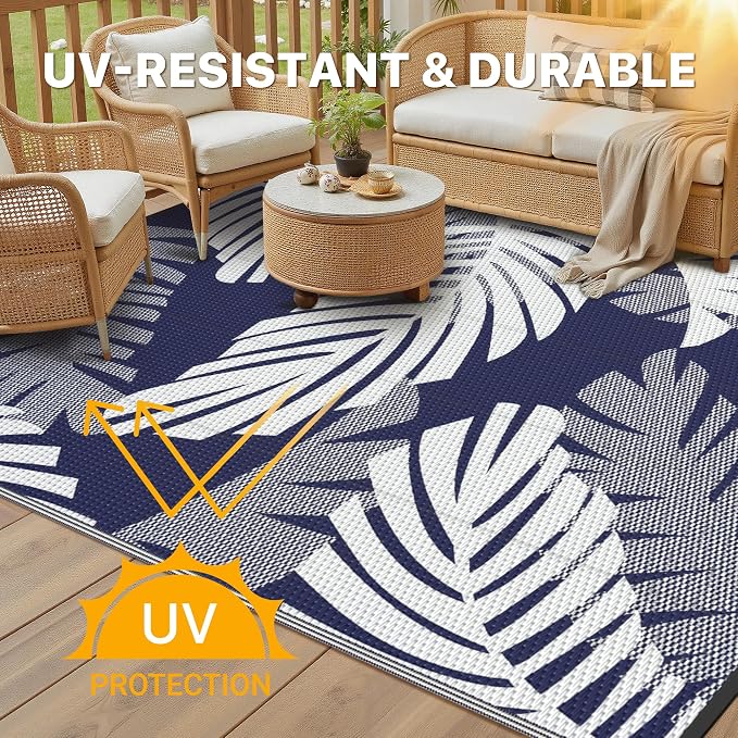 GENIMO Waterproof Outdoor Rug 6' x 9' - Image 4
