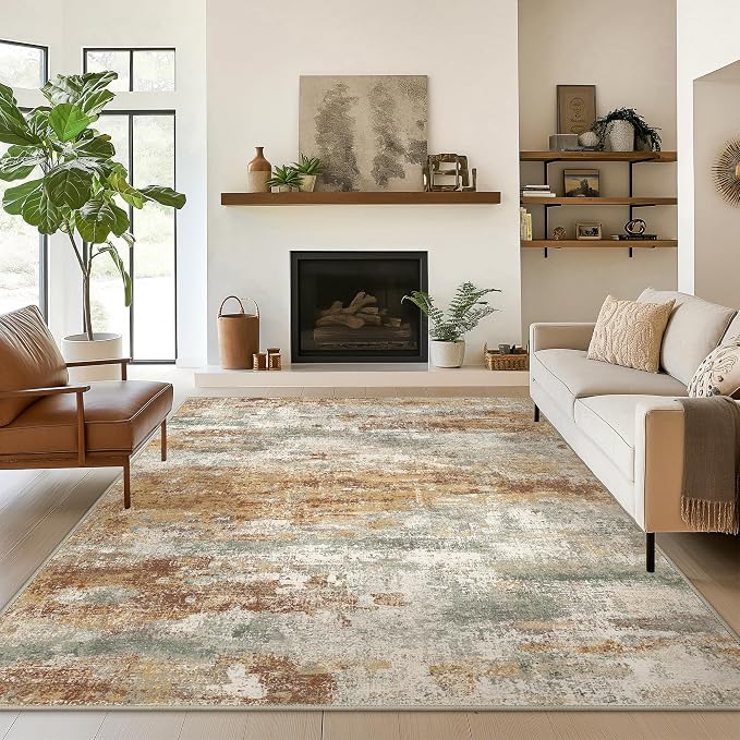 BEIMO Area Rugs 5x8 for Living Room Bedroom, Modern Abstract Machine Washable by BEIMO