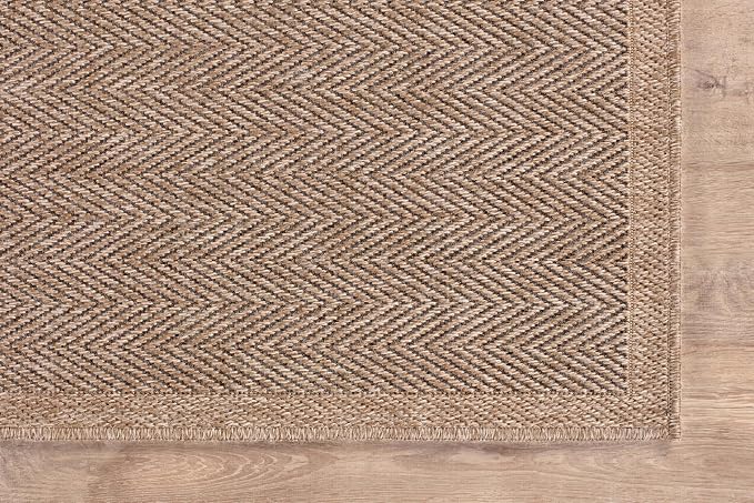 CAMILSON Easy Jute Rug 9x12, Indoor Outdoor Natural Color Fiber Area Rugs - Image 5