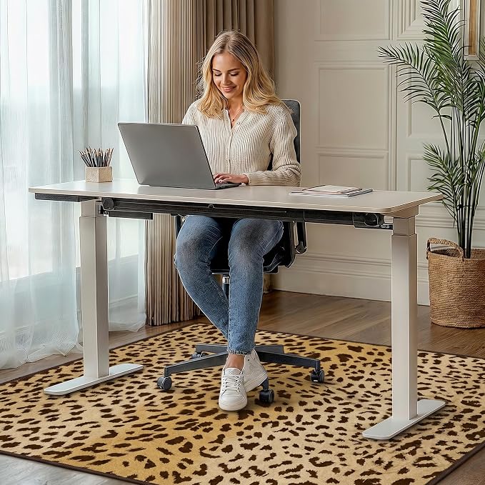 48"x72" Office Chair Mat for Hardwood Tile Floor, Under Desk Carpet Protector - Image 2