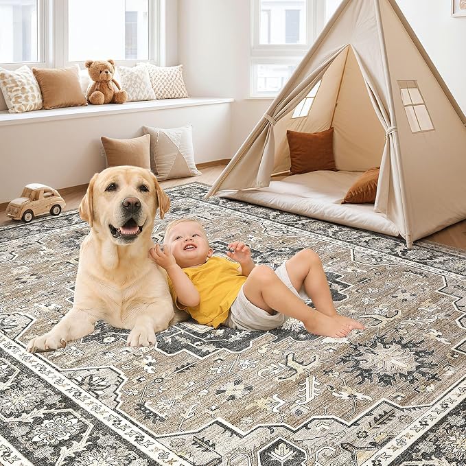 Vintage Living Room Area Rug 9x12 - Image 3