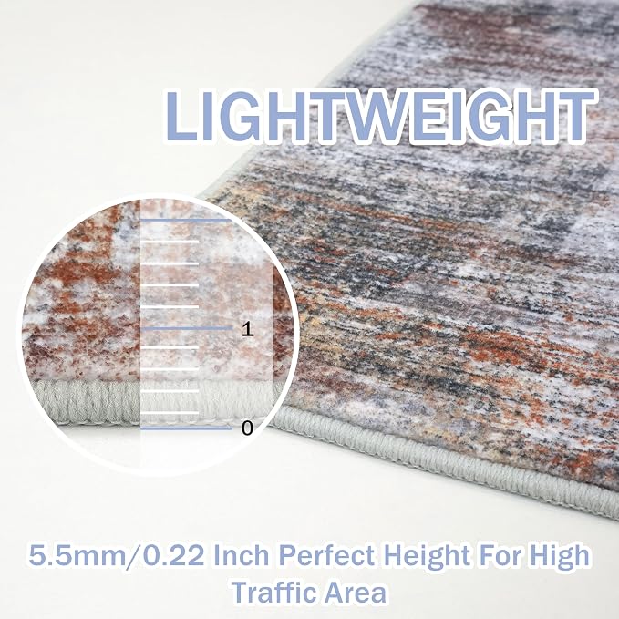 IOHOUZE Abstract Area Rugs 9x12 Ft Washable Large Rugs - Image 6