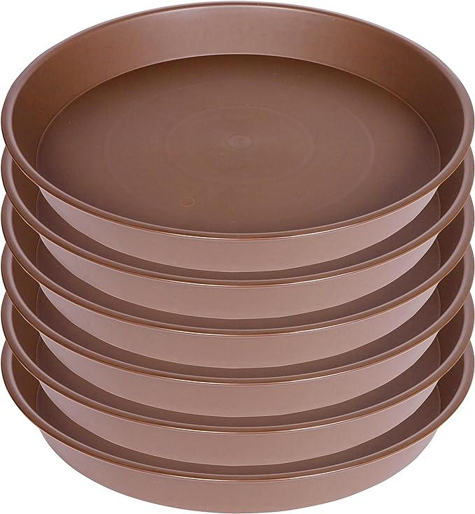 2 Pack of 10 inch Plant Saucer Gray, Heavy Duty Plastic Plant Saucer 10 inch - Image 8