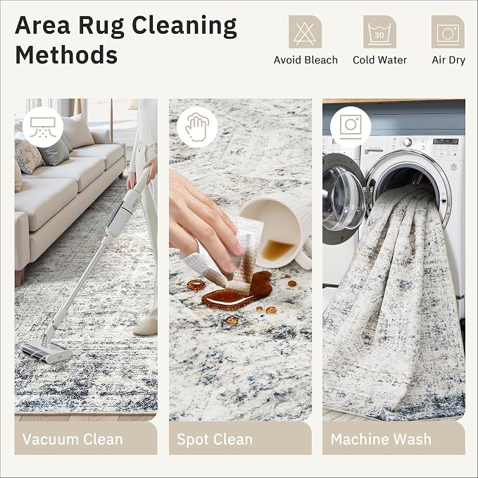 Soalmost Washable Area Rug 8x10, Large Soft Rugs - Image 9