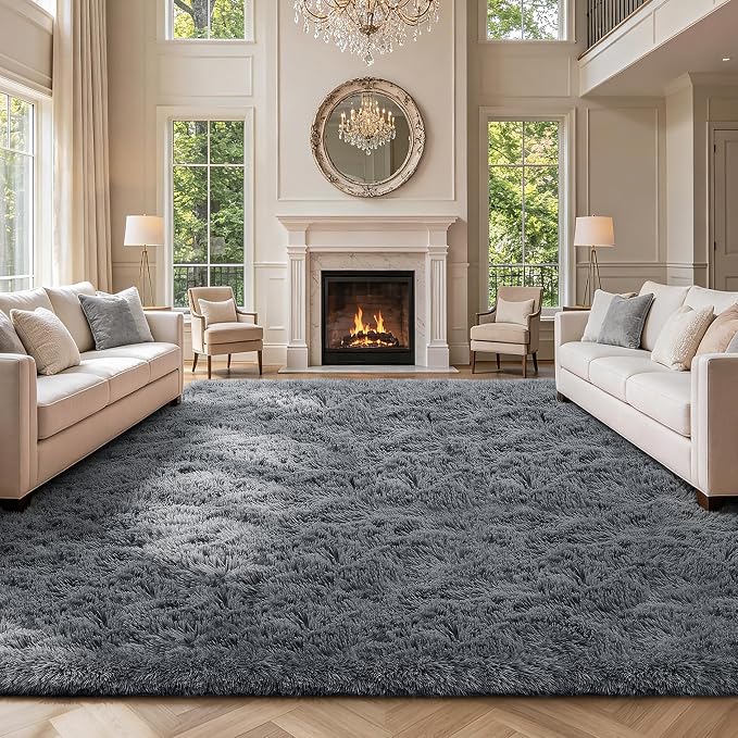 Shag Area Rugs for Bedroom Living Room, 6X9 Ultra Soft Fluffy Area Rugs for Dorm - Image 7