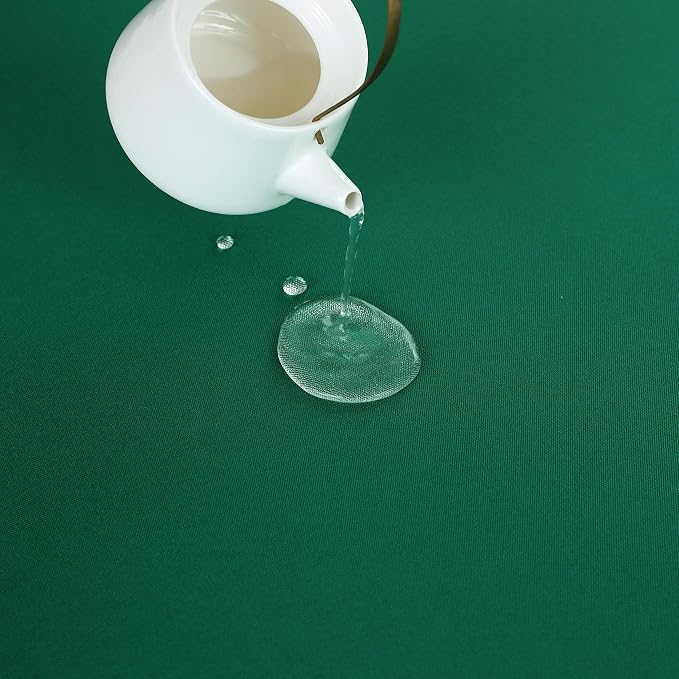 FOLINS&HOME Green Waterproof Decorative Table Runner 108 Inches Long | 210GSM - Image 4