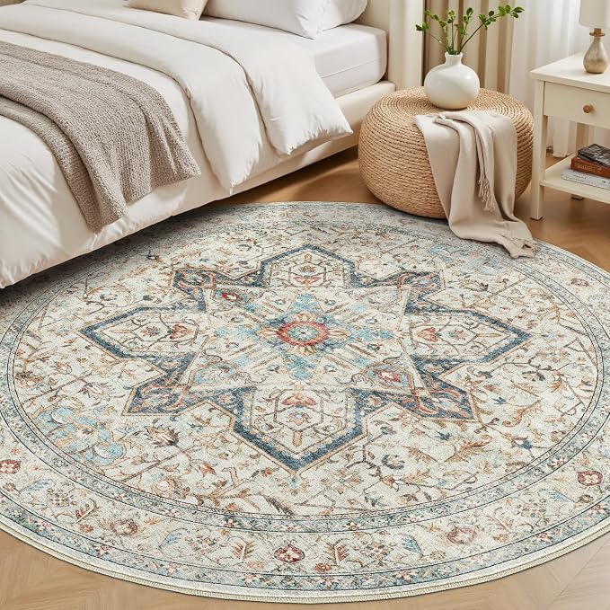 Tortania 10' Round Area Rug Living Room Rugs - Image 3