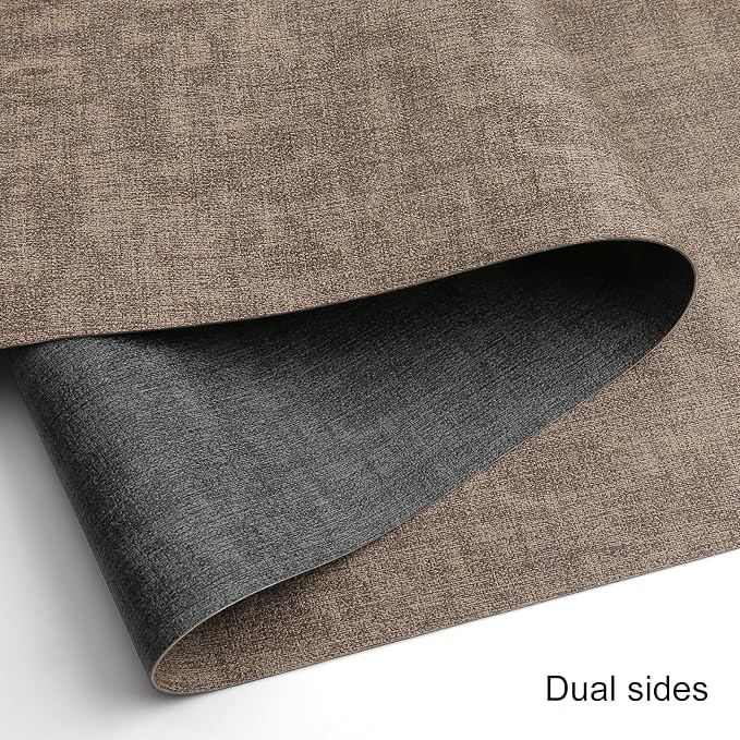 Table Runners 72 Inch Long, Dual-Sided Faux Leather Table Runner | Waterproof - Image 2